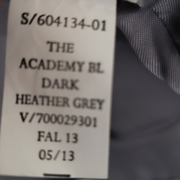 Gap The Academy Blazer Womens Size 4 Heathered Gray Navy Blue Trim Pockets - Picture 11 of 12